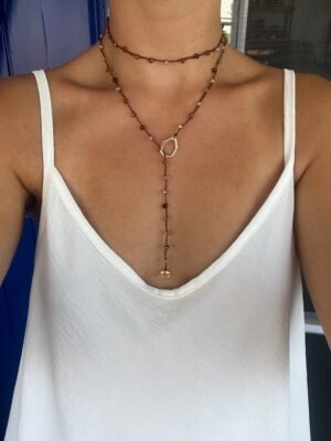 Collar Volta en chocolate